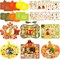 Thanksgiving Picture Frame Craft Kits – 12 DIY Photo Craft Sets for Kids, Thanksgiving & Fall Ornaments, Classroom & Holiday Party Activities (multi) 6.1 x 0.2 x 4.7 inches